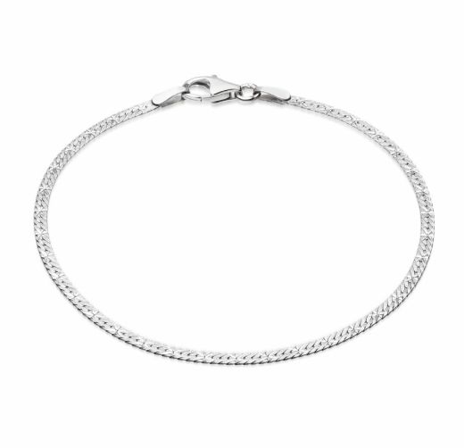 Picture of Estée Lalonde Silver Flat Snake Chain Bracelet