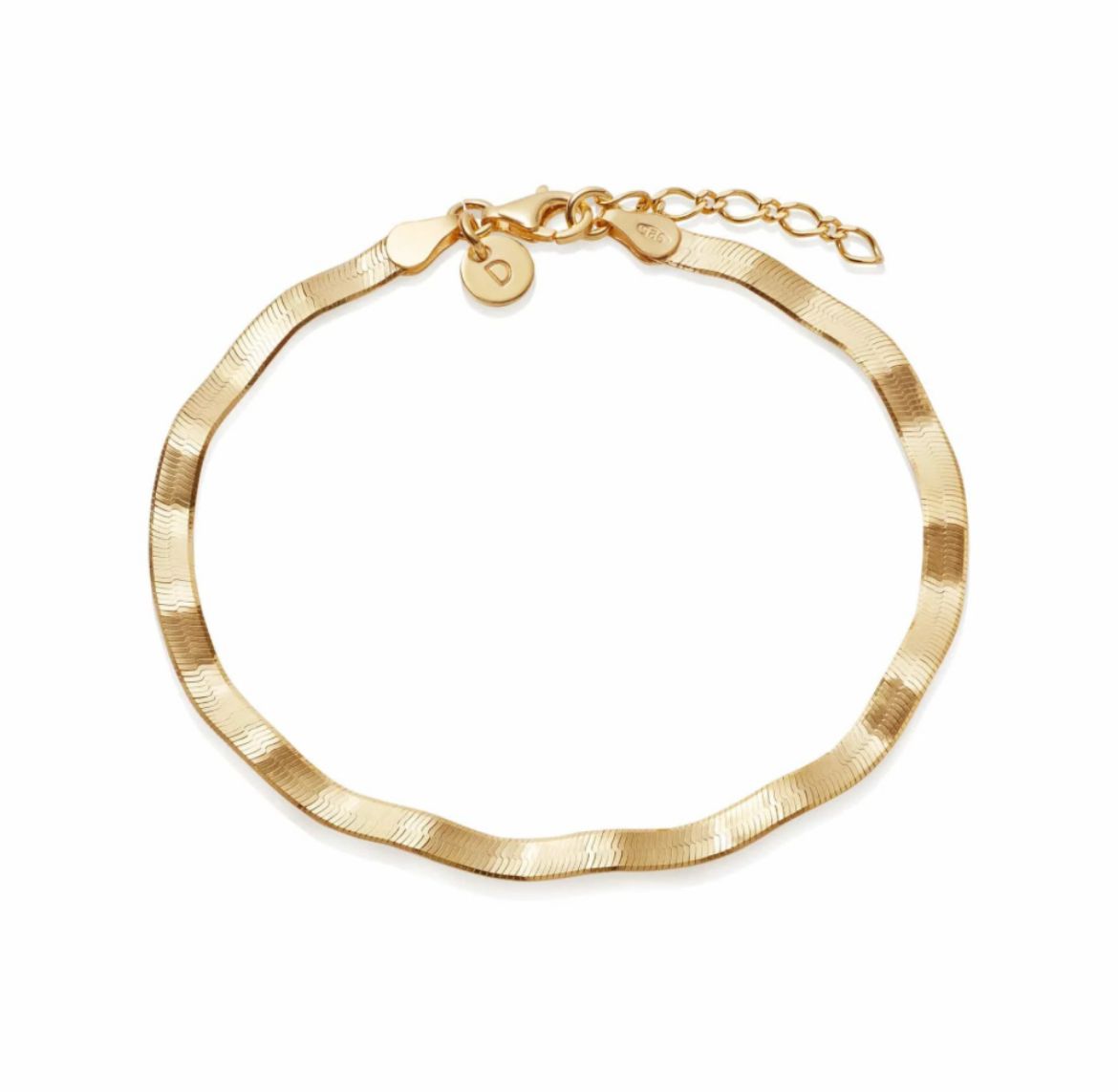Picture of Estée Lalonde Wavy Snake 18ct Gold Plated Bracelet