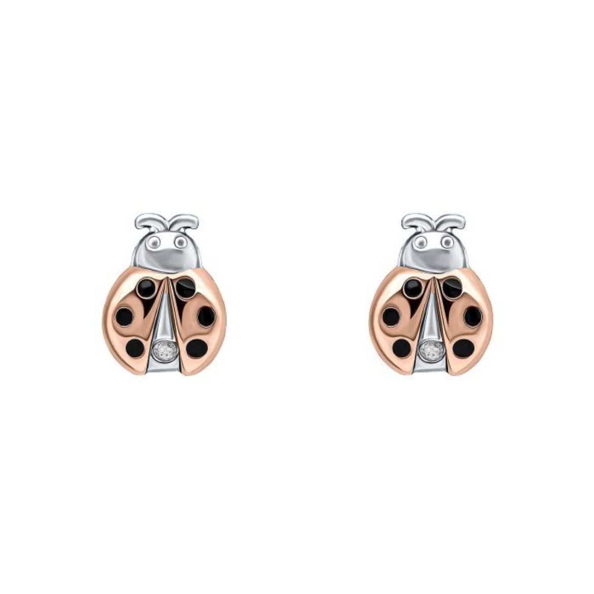 Picture of Ladybird Stud Earrings with Diamond