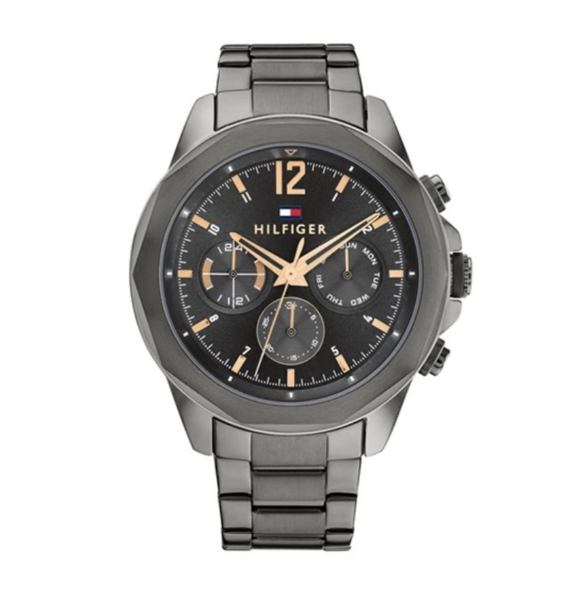 Picture of Lars Rose Gold and Grey Watch with Stainless Steel Bracelet