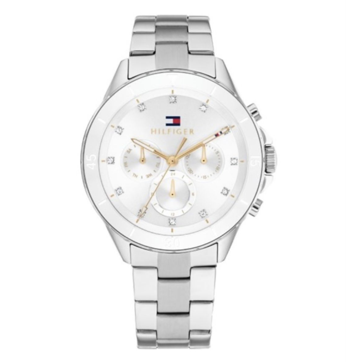 Picture of Mellie Watch with White Dial and Cubic Zirconia