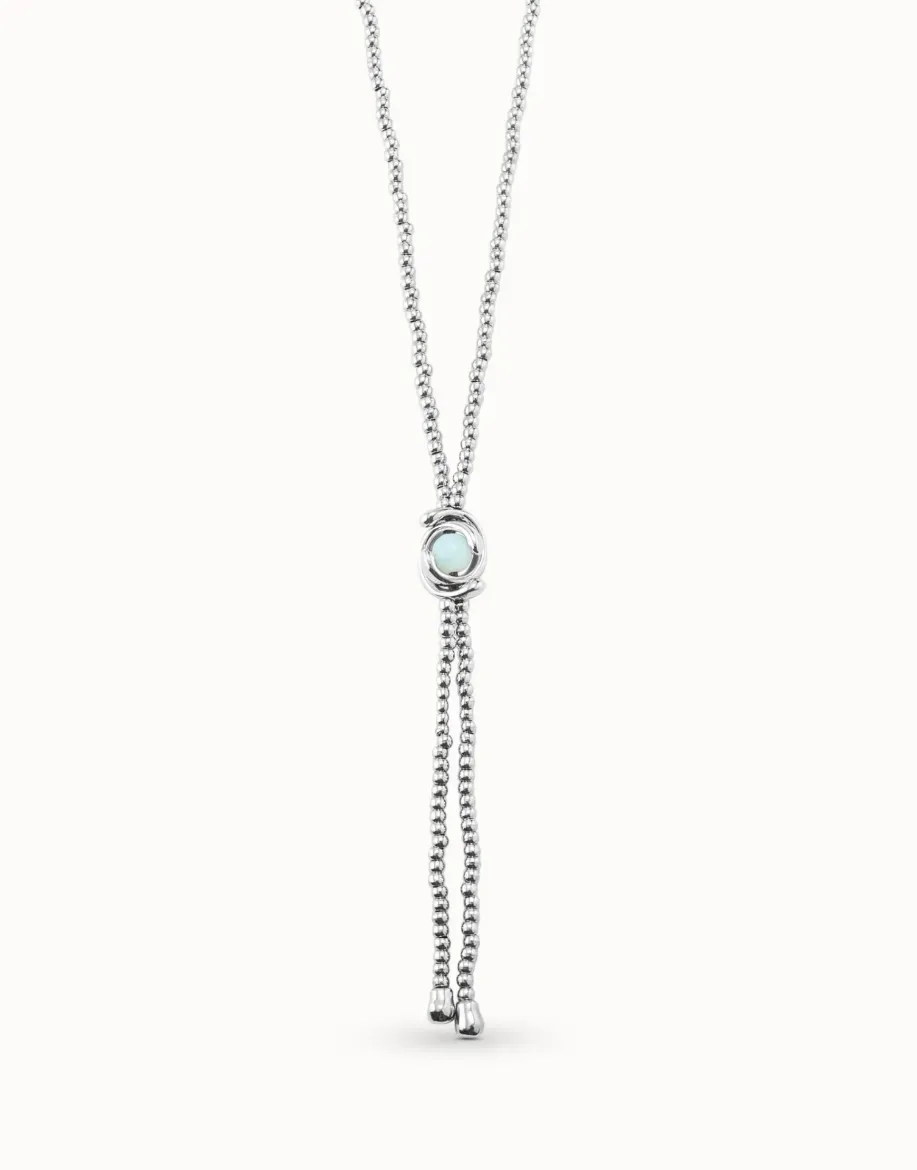 Picture of Blue Little Moon Silver Necklace