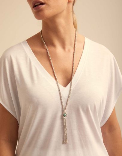 Picture of Blue Little Moon Silver Necklace