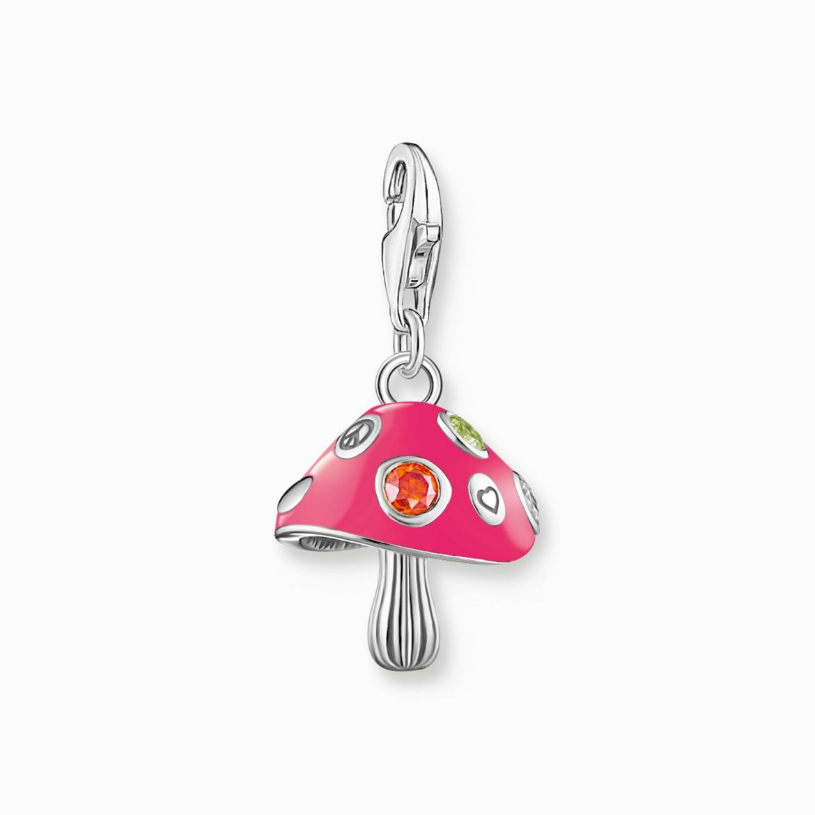 Picture of Colourful Mushroom Silver Charm 
