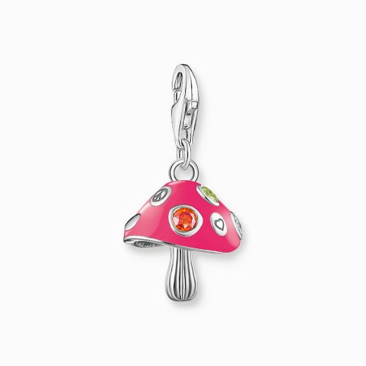 Picture of Colourful Mushroom Silver Charm 