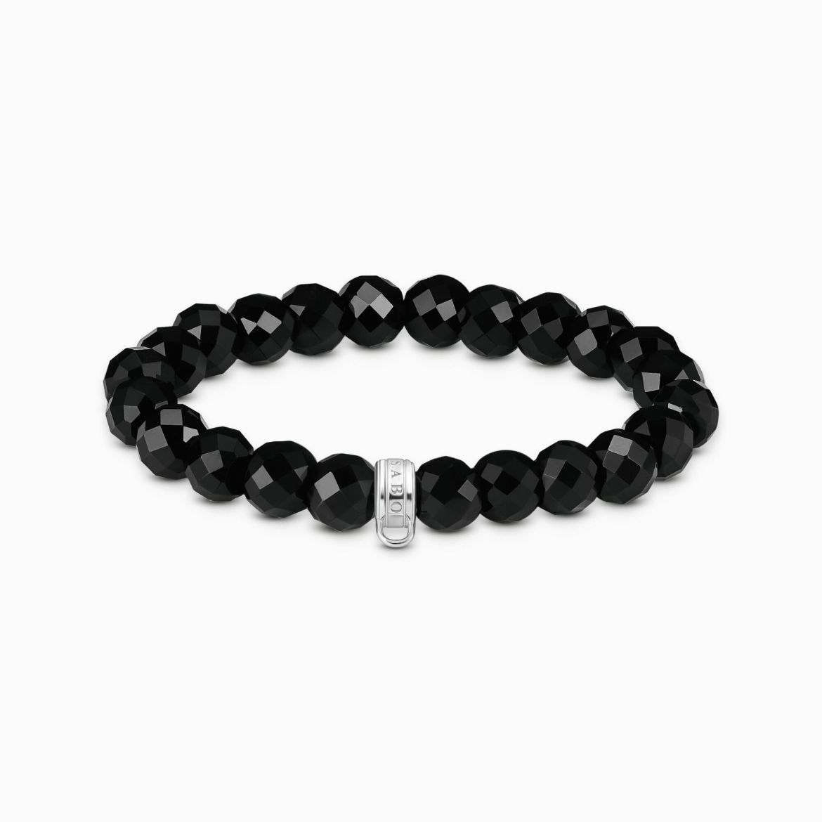 Picture of Obsidian Beaded Charm Bracelet