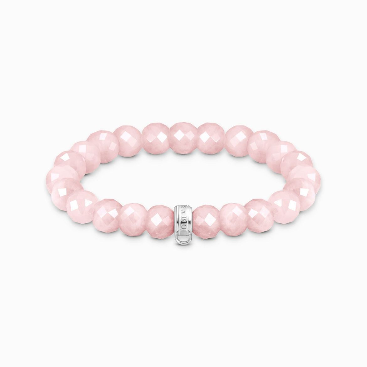 Picture of Rose Quartz Beaded Charm Bracelet 