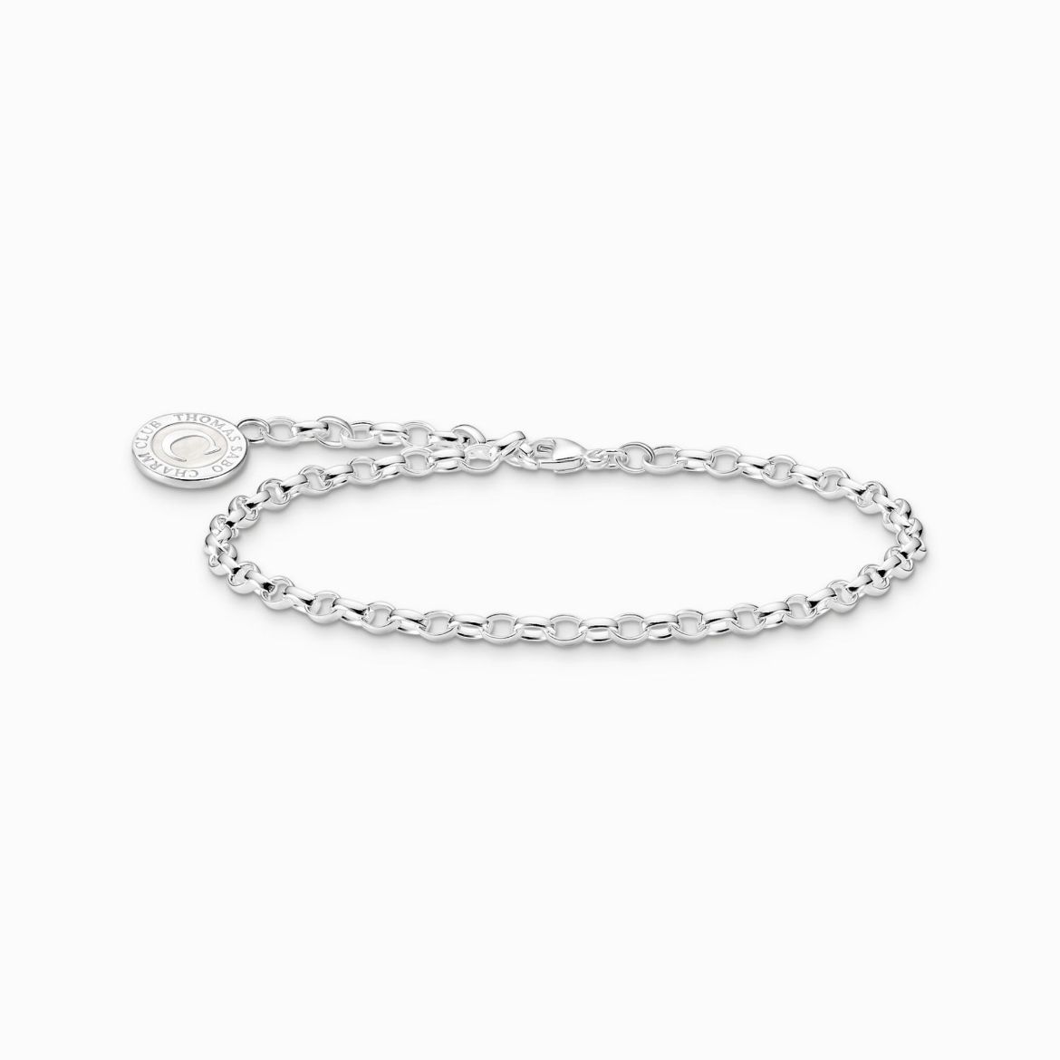 Picture of Charm Silver Bracelet with White Coin 