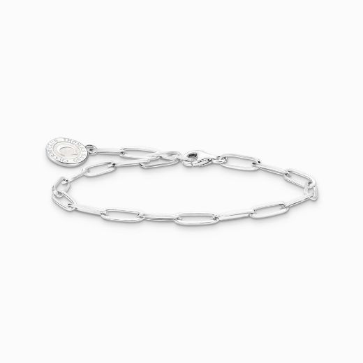 Picture of Charm Silver Bracelet with White Coin