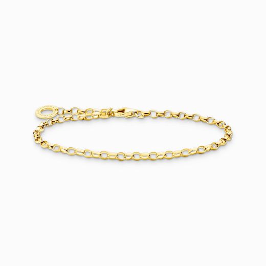 Picture of Charm Bracelet Small Linked Gold Plate 