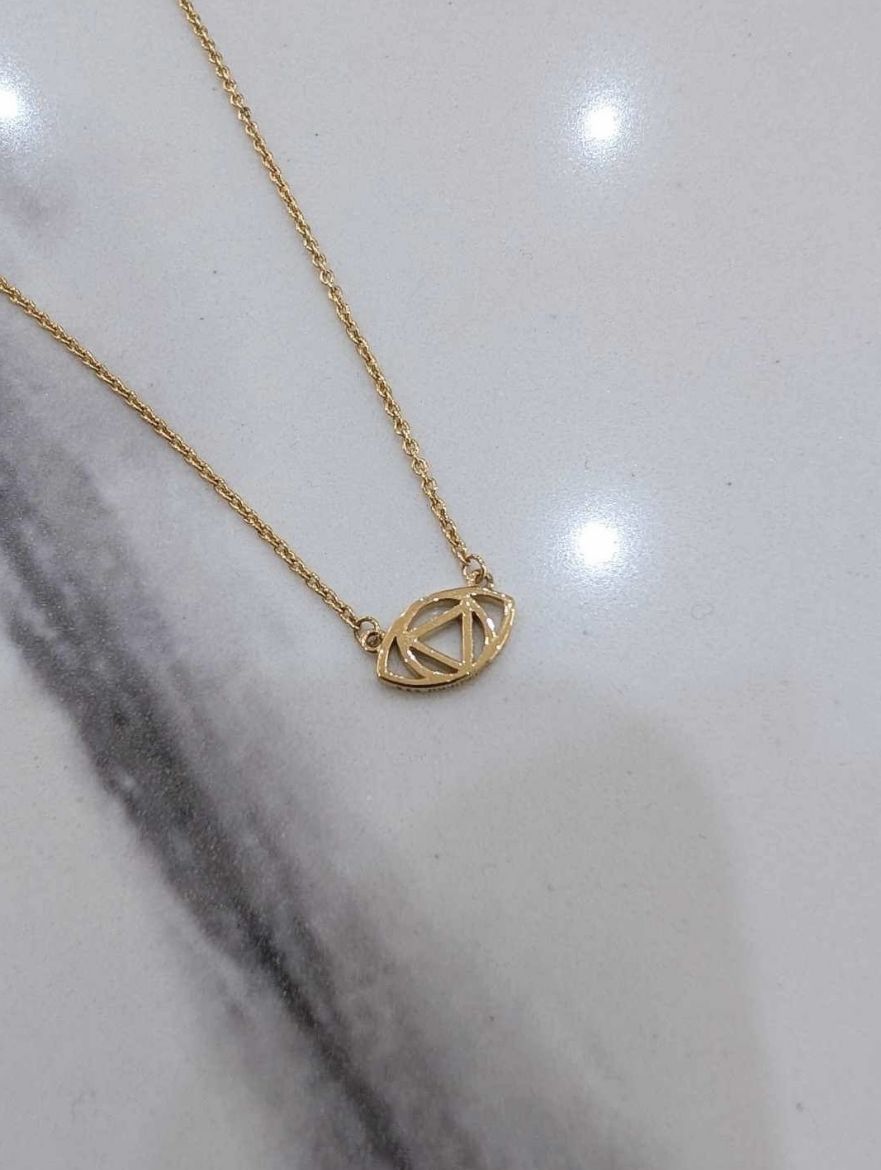 Picture of Karma Evil Eye 18ct Gold Plated Necklace