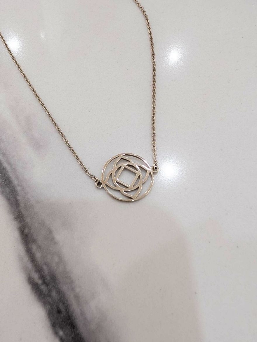 Picture of Base Chakra Choker Silver Necklace