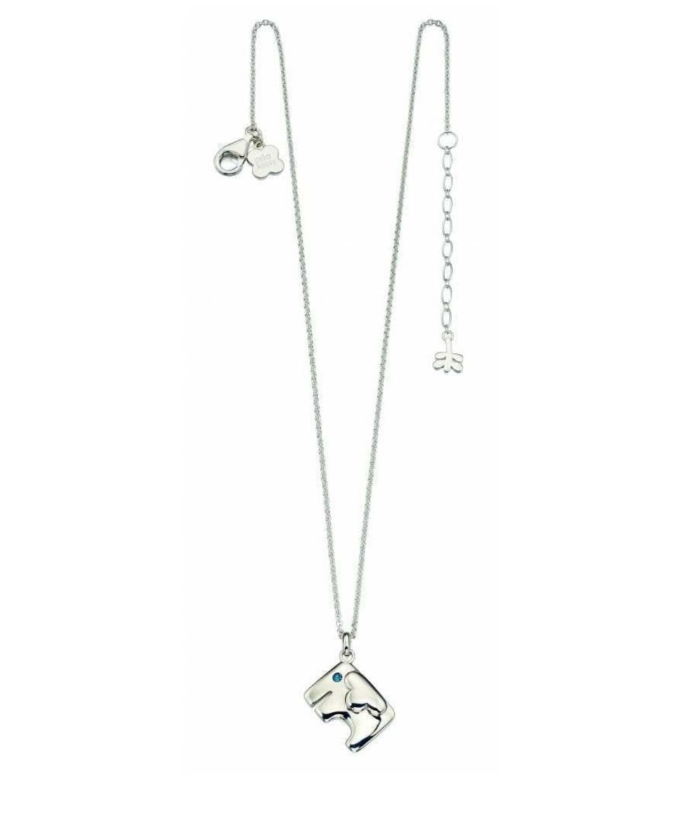 Picture of Blue Swarovski Sterling Silver Elephant Pendant