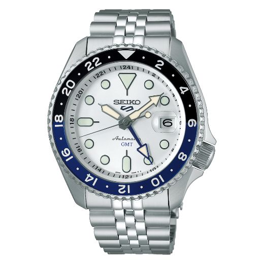 Picture of Seiko 5 Sports SKX GMT Sky Blue, Silver Cloud