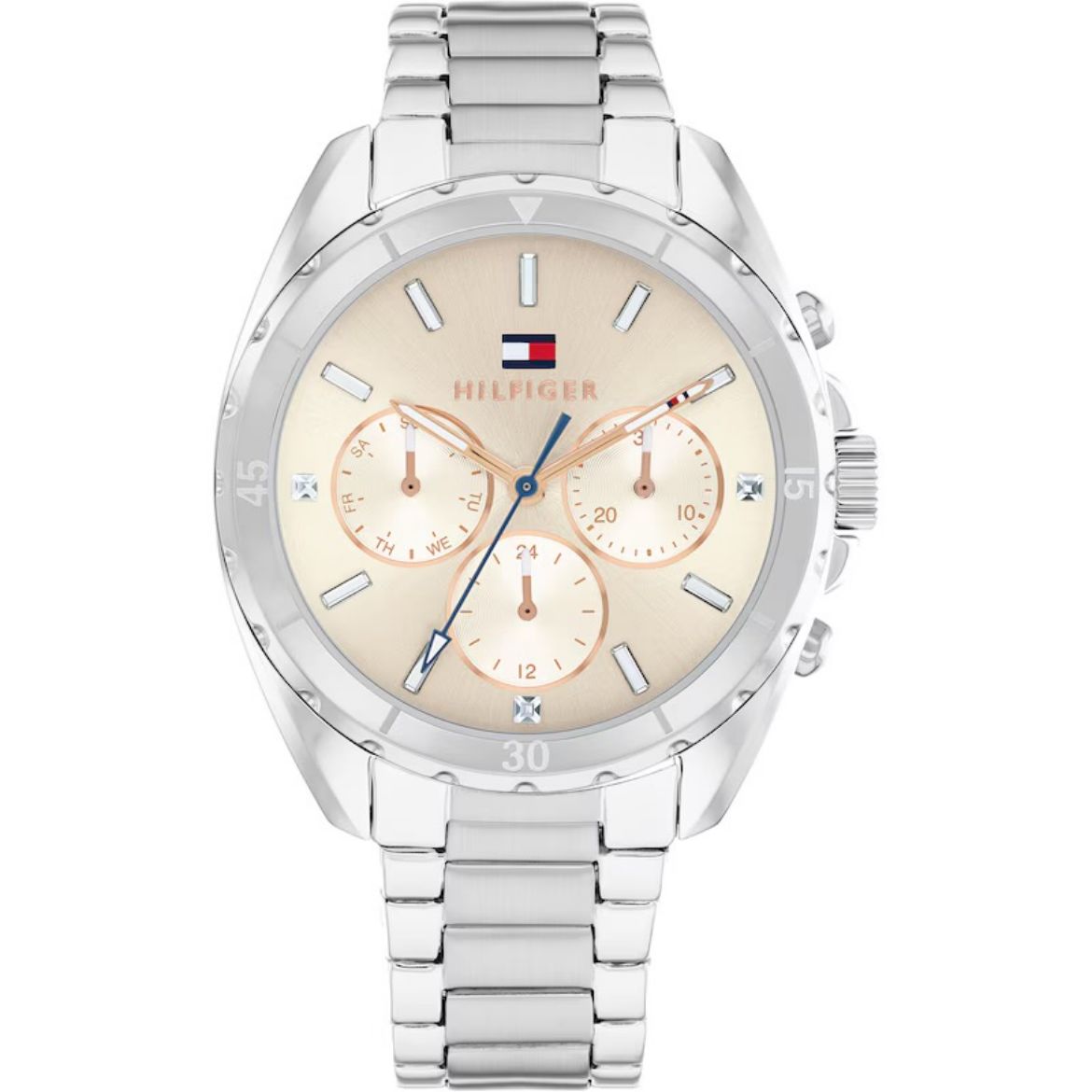 Picture of Mellie Silver Watch with Champagne Dial