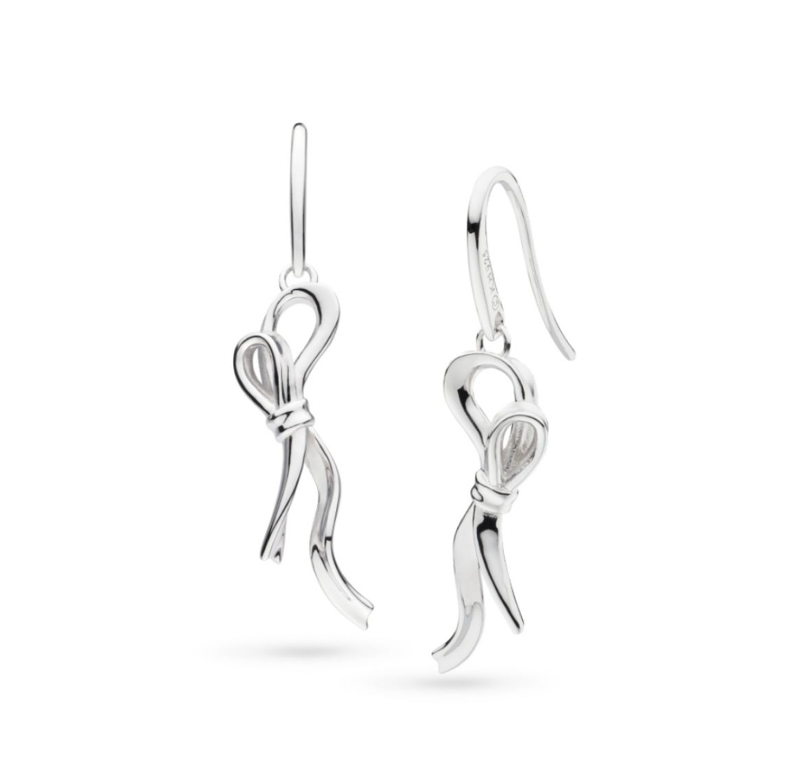 Picture of Serenity Ribbon Bow Loop Drop Earrings