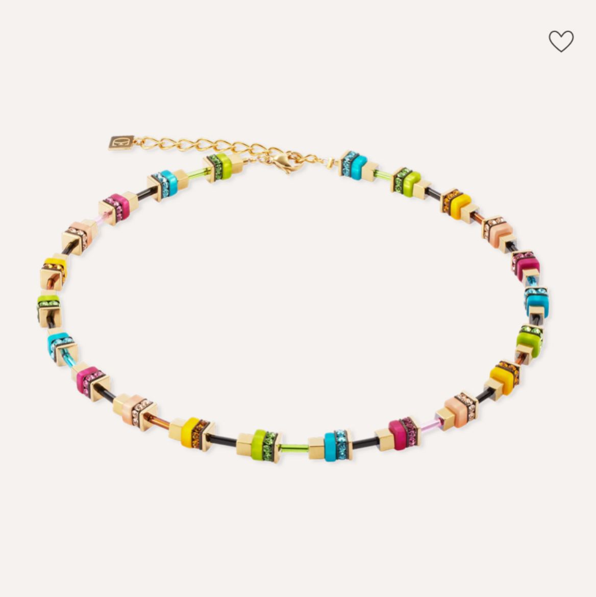 Picture of Boho Sunset Rainbow Cube Necklace