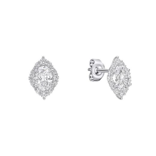 Picture of Oval Cluster Stud Earrings
