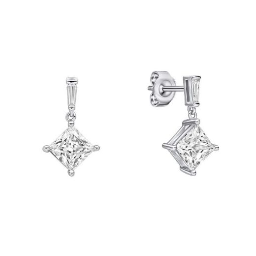 Picture of  Princess Cut Drop Earrings