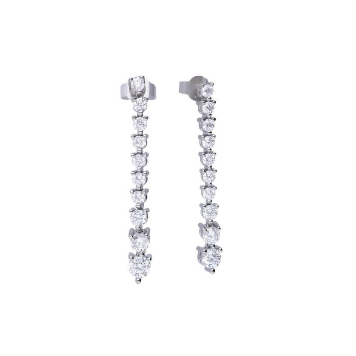 Picture of Diamonfire Cascade Zirconia Drop Earrings