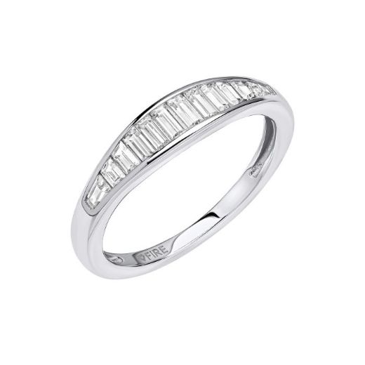 Picture of Channel Set Baguette Zirconia Ring