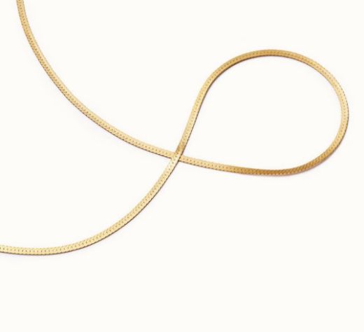 Picture of Fine Snake Chain 18ct Gold Plated Necklace