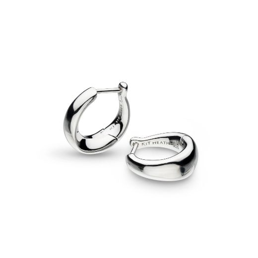 Picture of Bevel Cirque Small Hinged Huggie Hoop Earrings