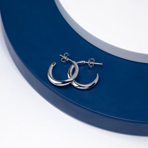 Picture of Bevel Cirque Midi Hoop Earrings