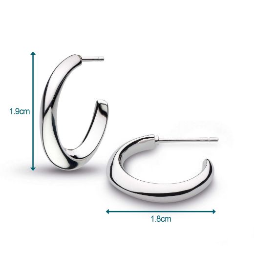 Picture of Bevel Cirque Midi Hoop Earrings