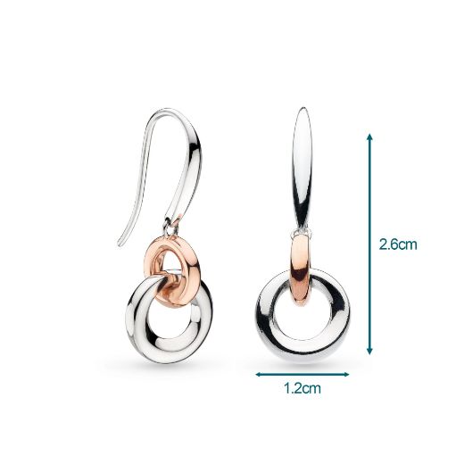 Picture of Bevel Cirque Link Blush Drop Earrings