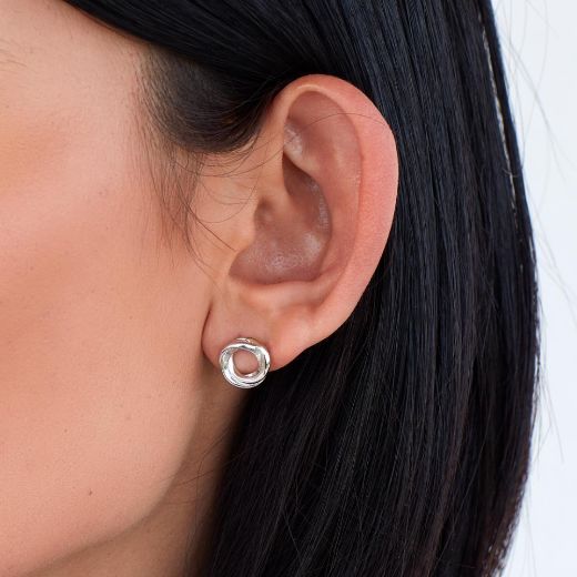 Picture of Bevel Trilogy Stud Earrings
