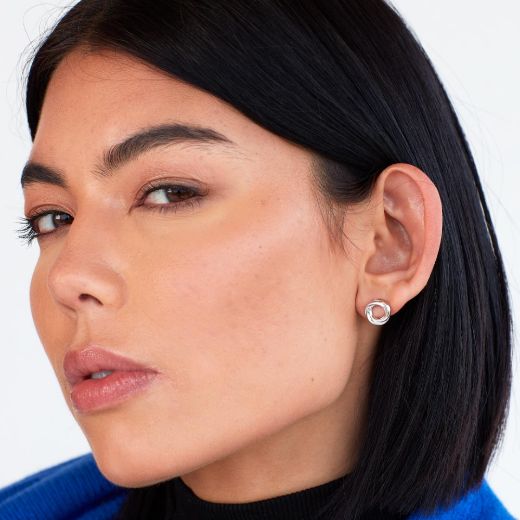 Picture of Bevel Trilogy Stud Earrings