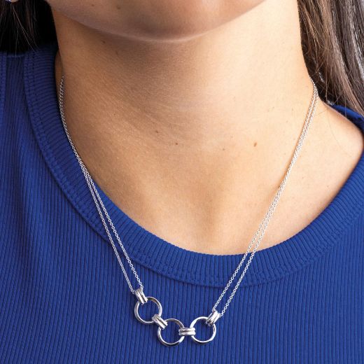 Picture of Bevel Unity Twin Chain Necklace