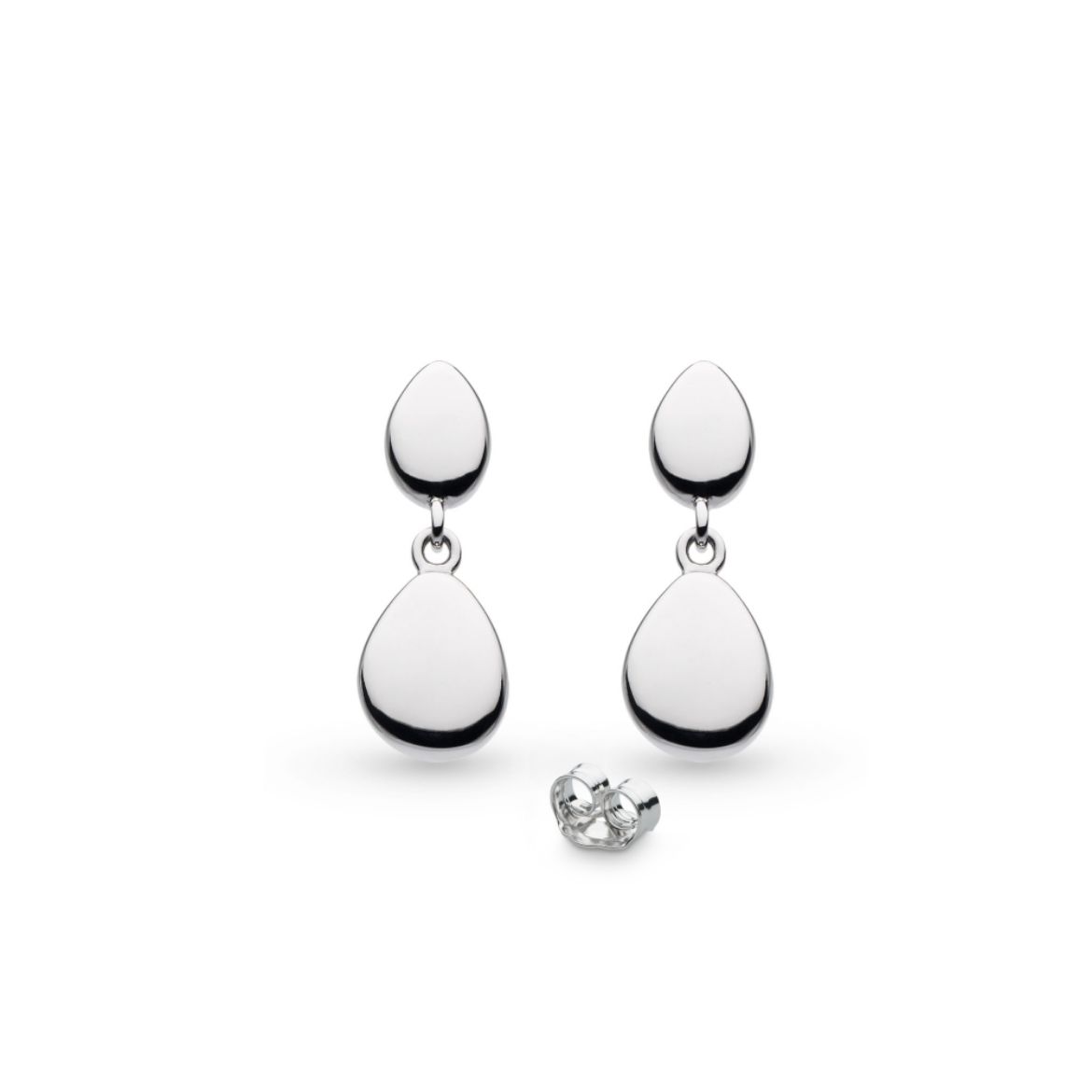 Picture of Pebble Twin Droplet Drop Earrings
